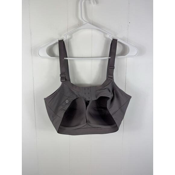 Lululemon Run Times Sports Bra High Support Gray Blue 36DD Perforated W2DINS - Picture 5 of 6